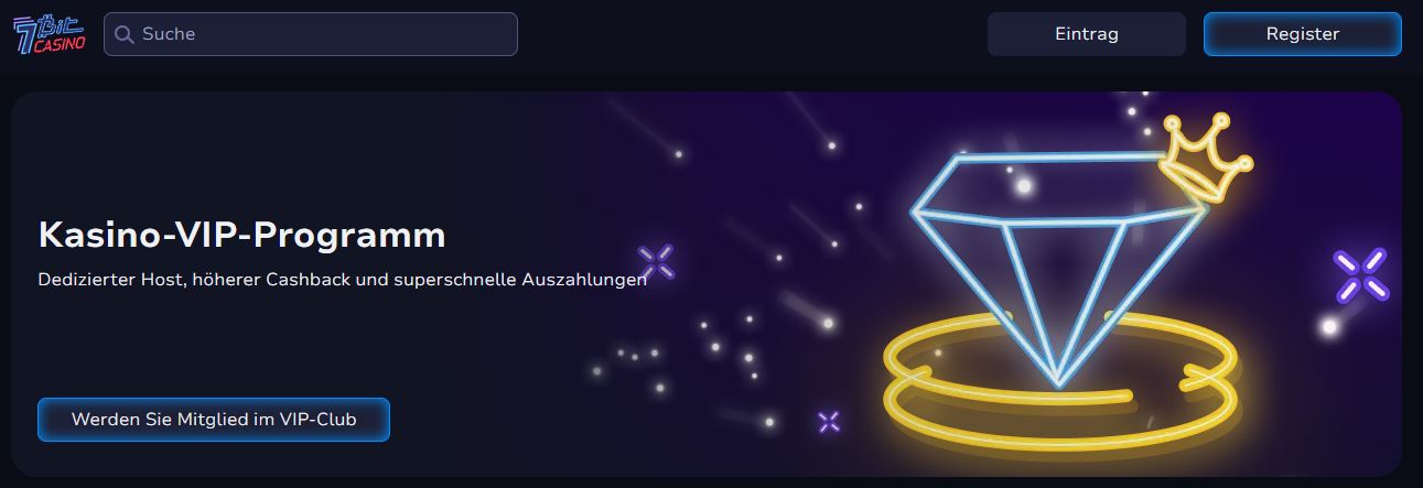 Treten Sie dem exklusiven 7BitCasino VIP-Club bei